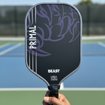 Primal Beast T700 3K Raw Carbon Fiber Gen 2 16 mm Thermoformed Pickleball Paddle