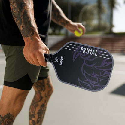 Primal Beast T700 3K Raw Carbon Fiber Gen 2 16 mm Thermoformed Pickleball Paddle