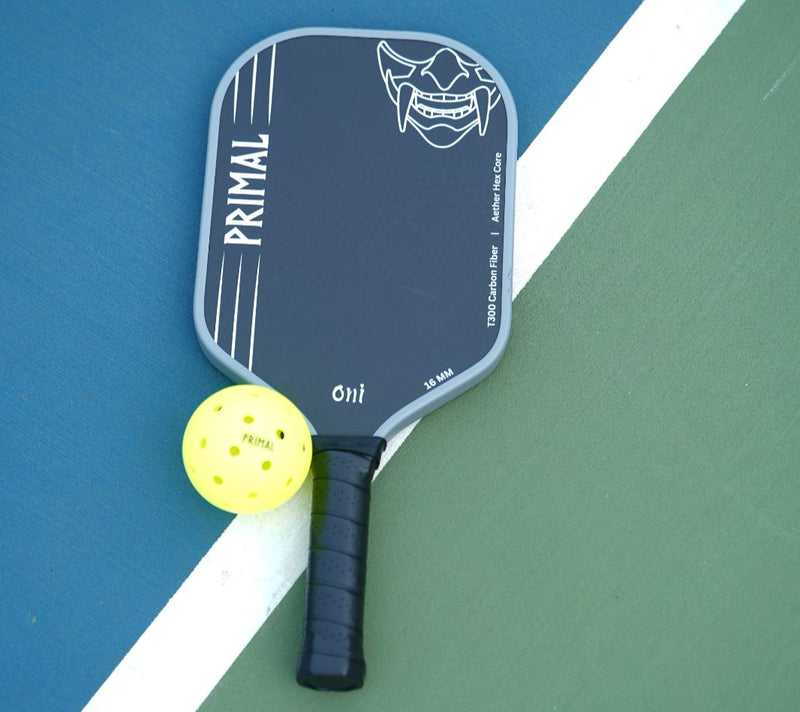 Primal Oni T300 Raw Carbon Fiber Pickleball Paddle