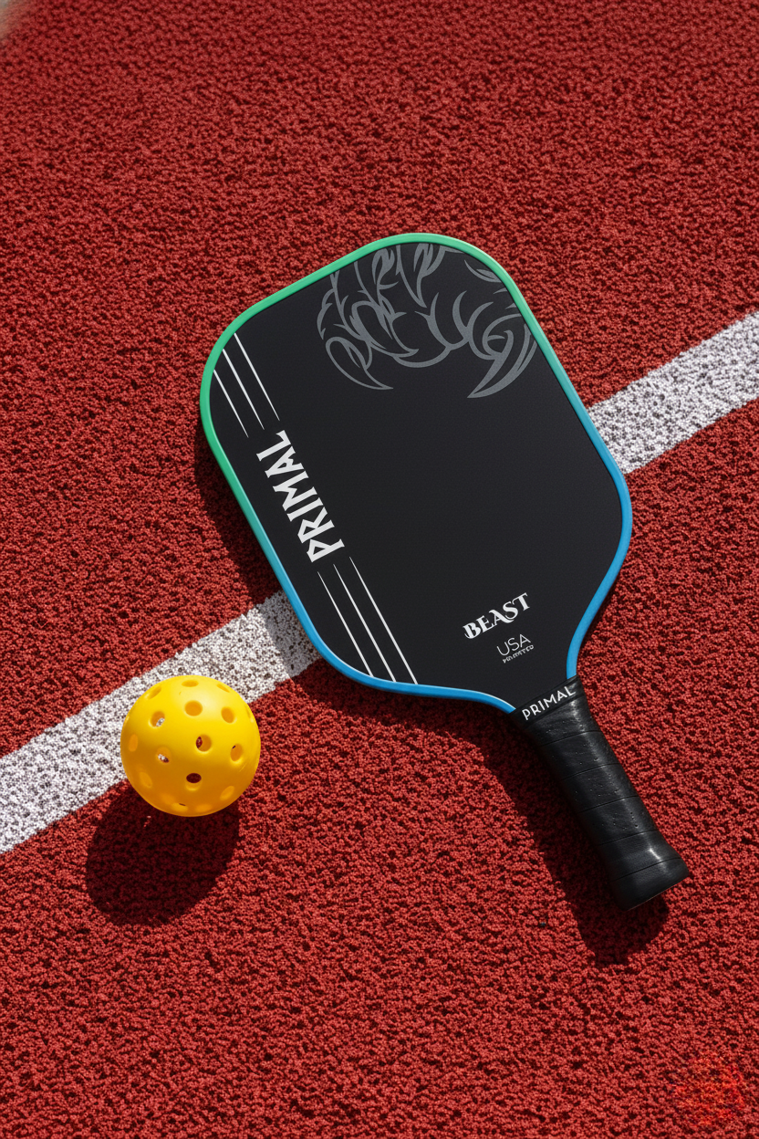 Primal Beast Pro T700 3K Raw Carbon Fiber Gen 3 16 mm Thermoformed Pickleball Paddle