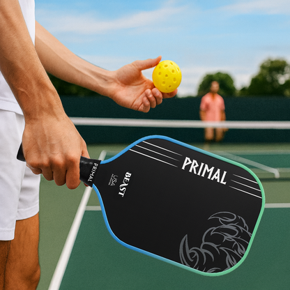 Primal Beast Pro T700 3K Raw Carbon Fiber Gen 3 16 mm Thermoformed Pickleball Paddle